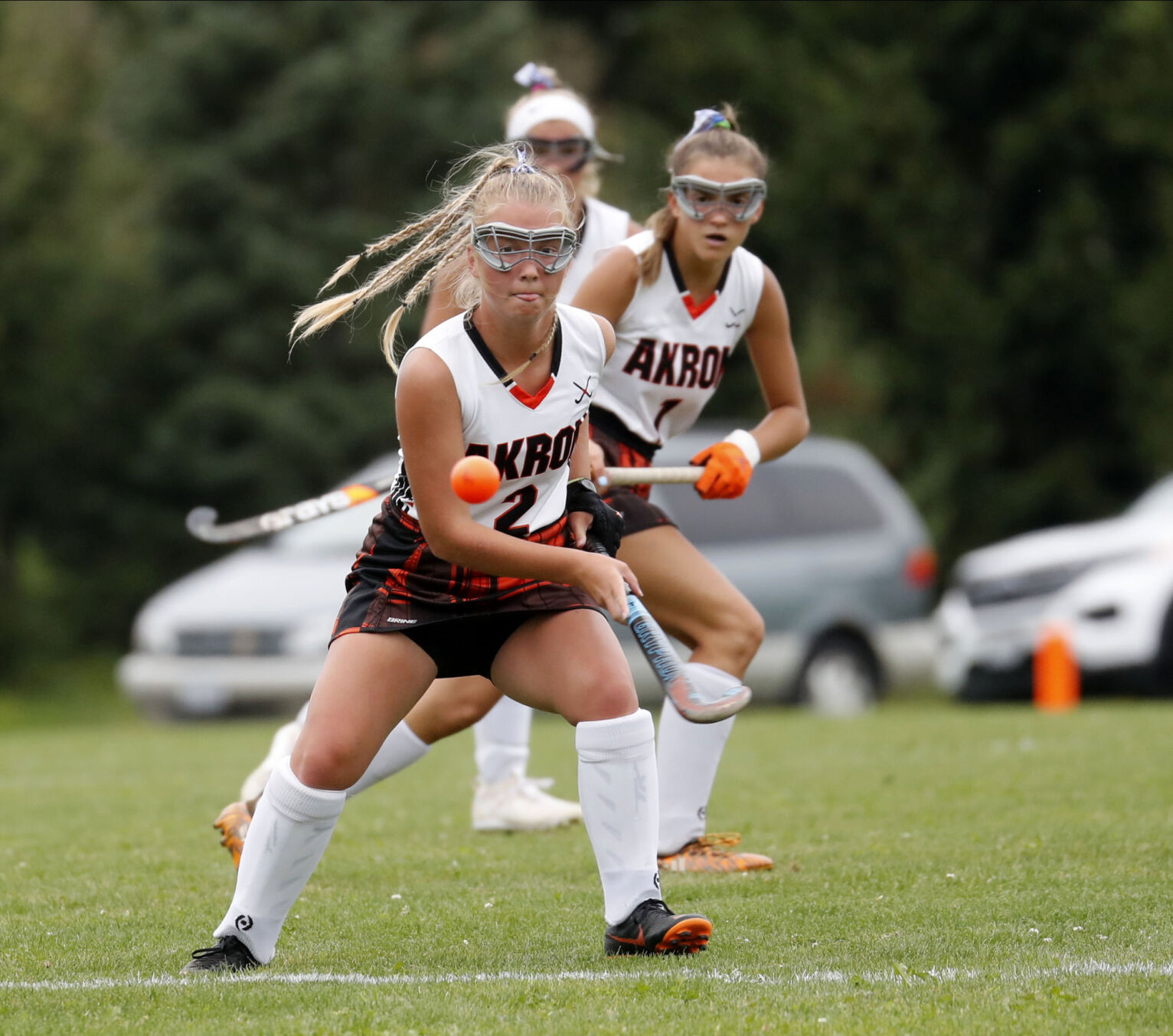 Akron defeats Barker, 4-0, in field hockey